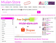 Tablet Screenshot of miulan-store.com